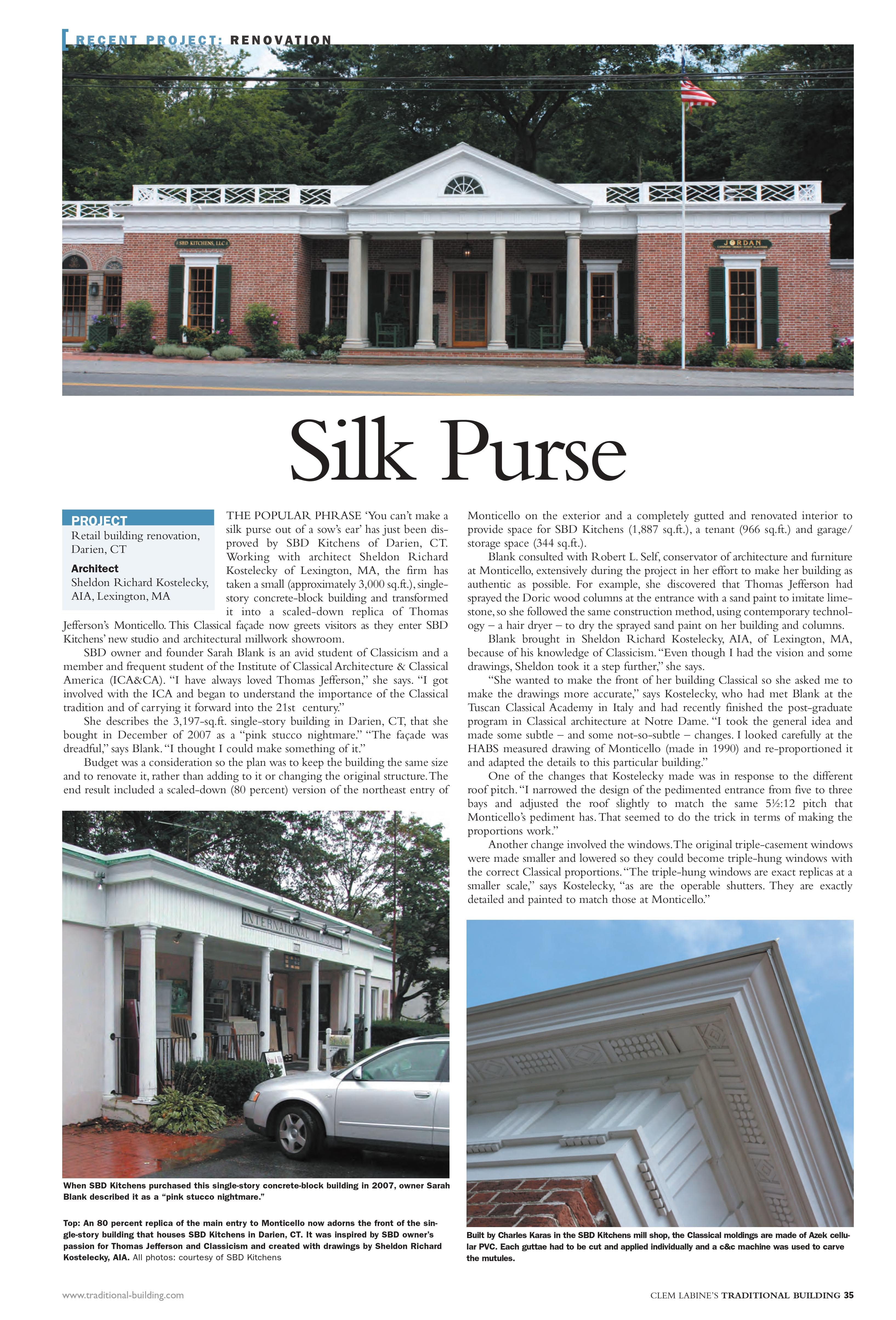 Traditional Building Magazine Page